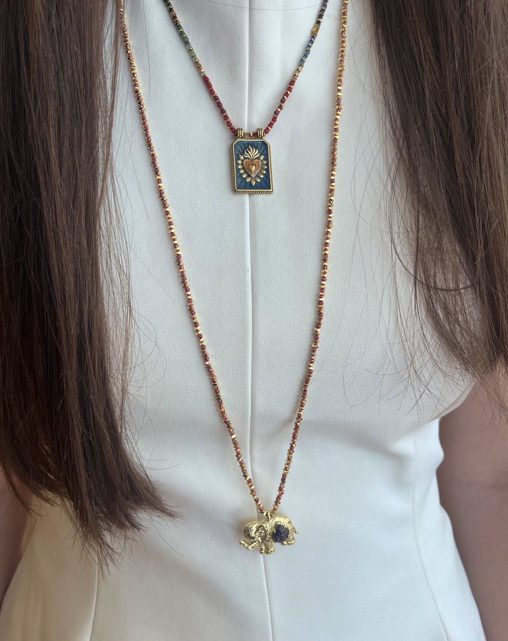 Collier sautoir ELEPHAN