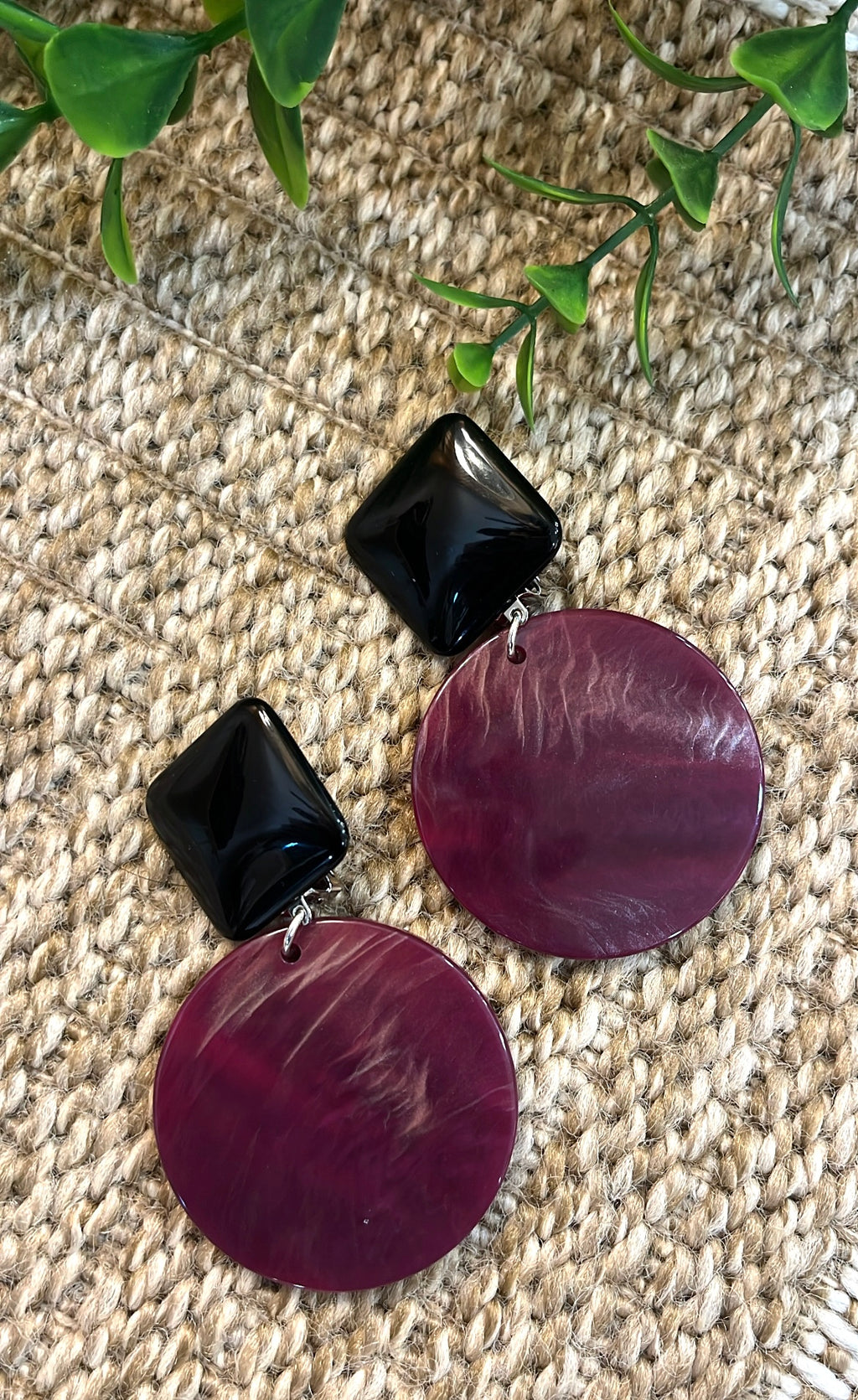 Boucles à clip Bordeaux
