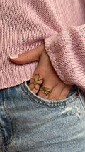 Bague dorée FLEUR