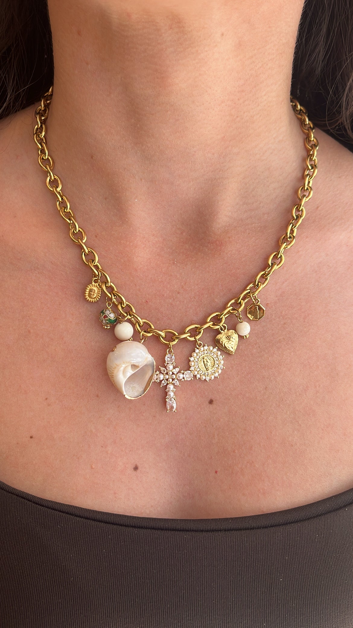 Collier doré à pampilles PORQUEROLLES
