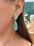 Boucles d'oreilles pendantes dorées VERA