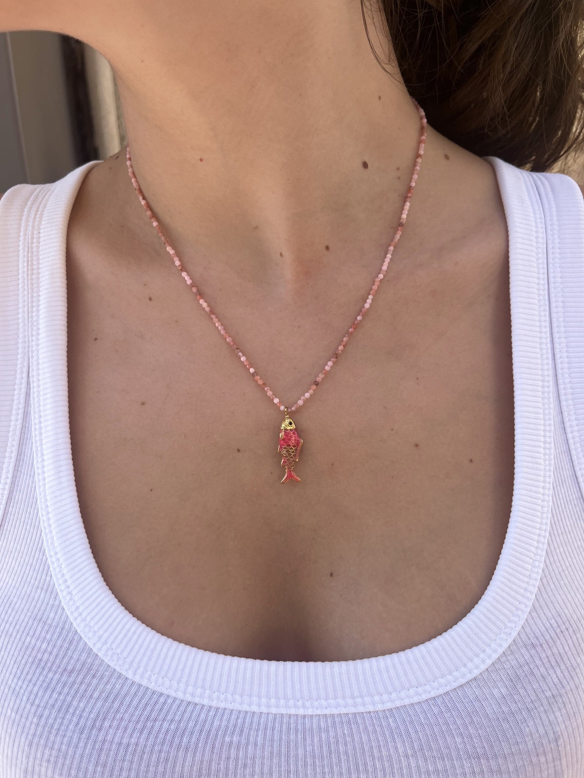 Collier empierré poisson