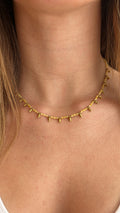 Collier empierré jaune LUMIA