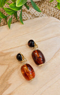 Boucles à clip Brun