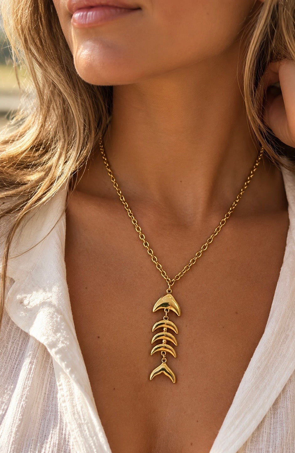 Gold-plated ZUMA necklace