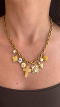 Collier doré à pampilles ÉZE