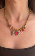 Collier doré à pampilles CASSIS