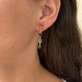 Boucles d'oreilles pendantes dorées GRACIE