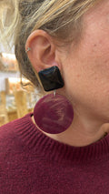 Boucles à clip Bordeaux