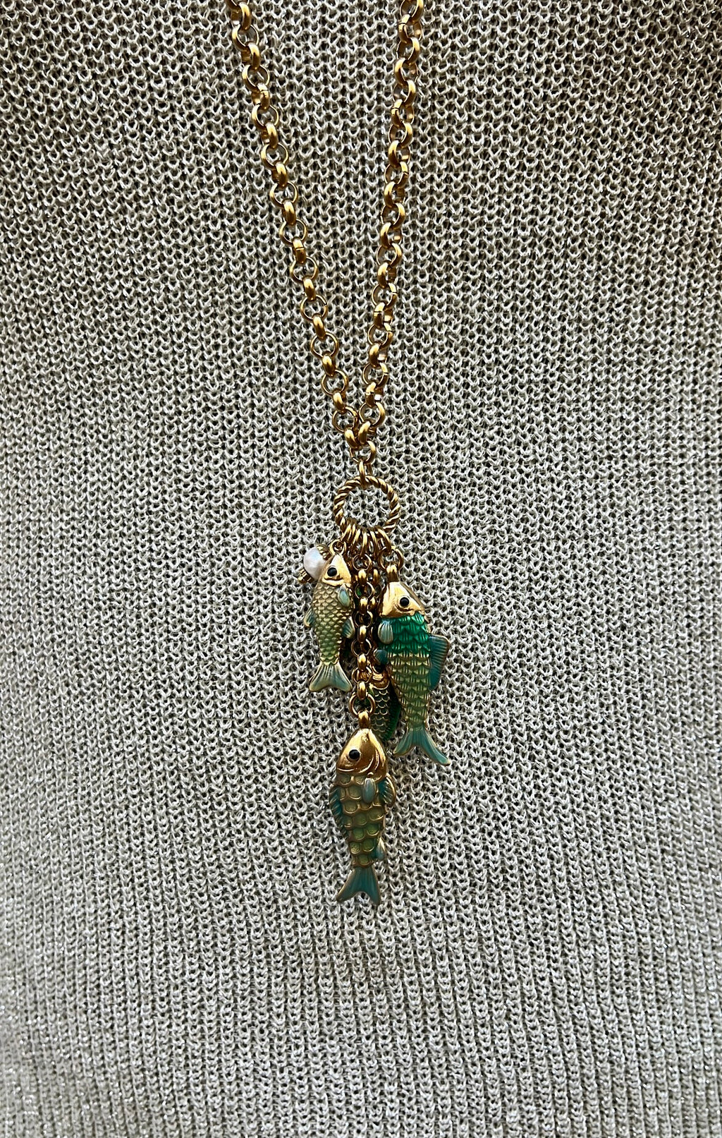Collier sautoir doré BELLAGIO