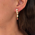 Boucles d'oreilles pendantes dorées CARYS