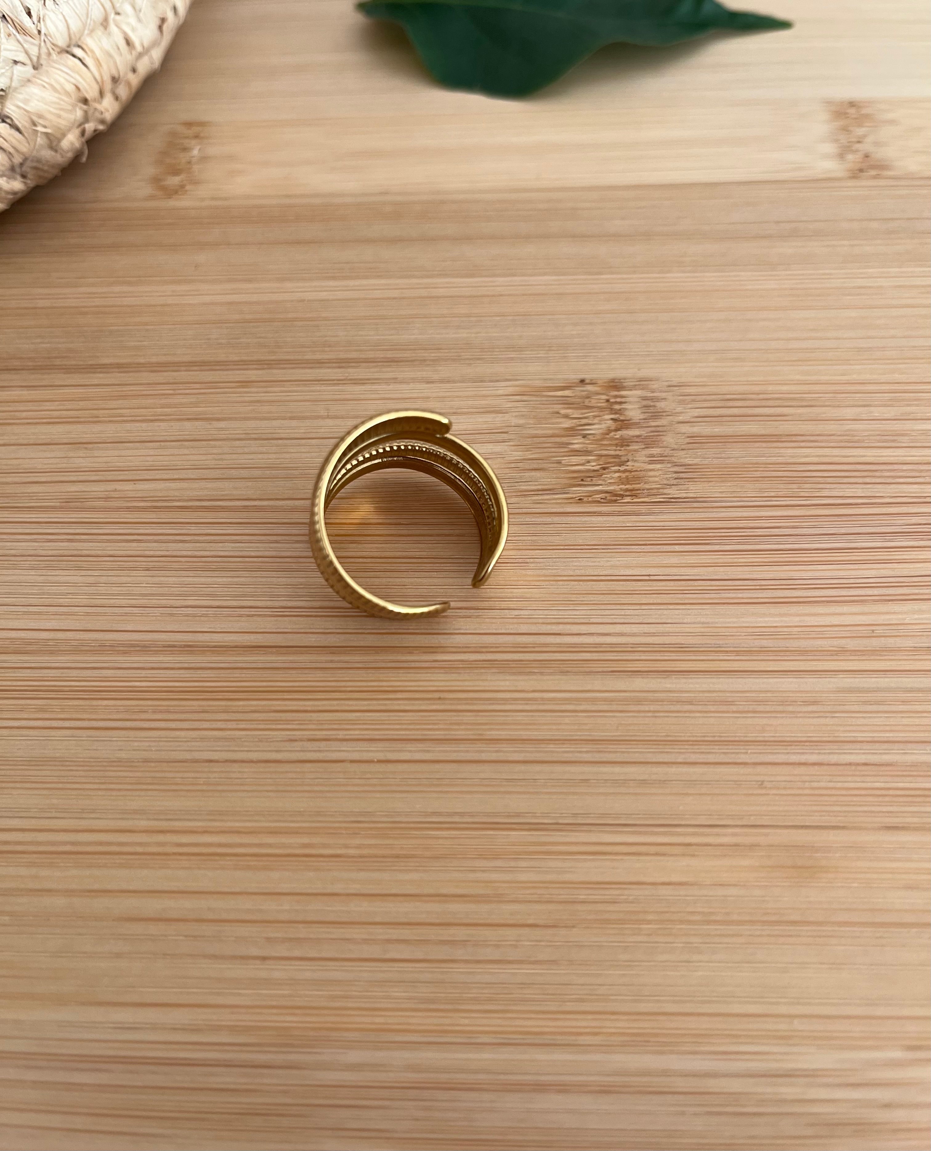 Gold-plated ring LAURA