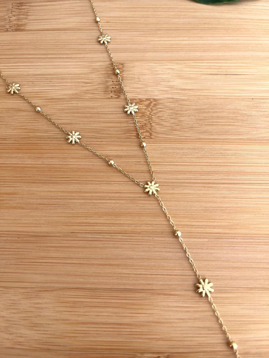 Gold TAHITI Lariat Necklace