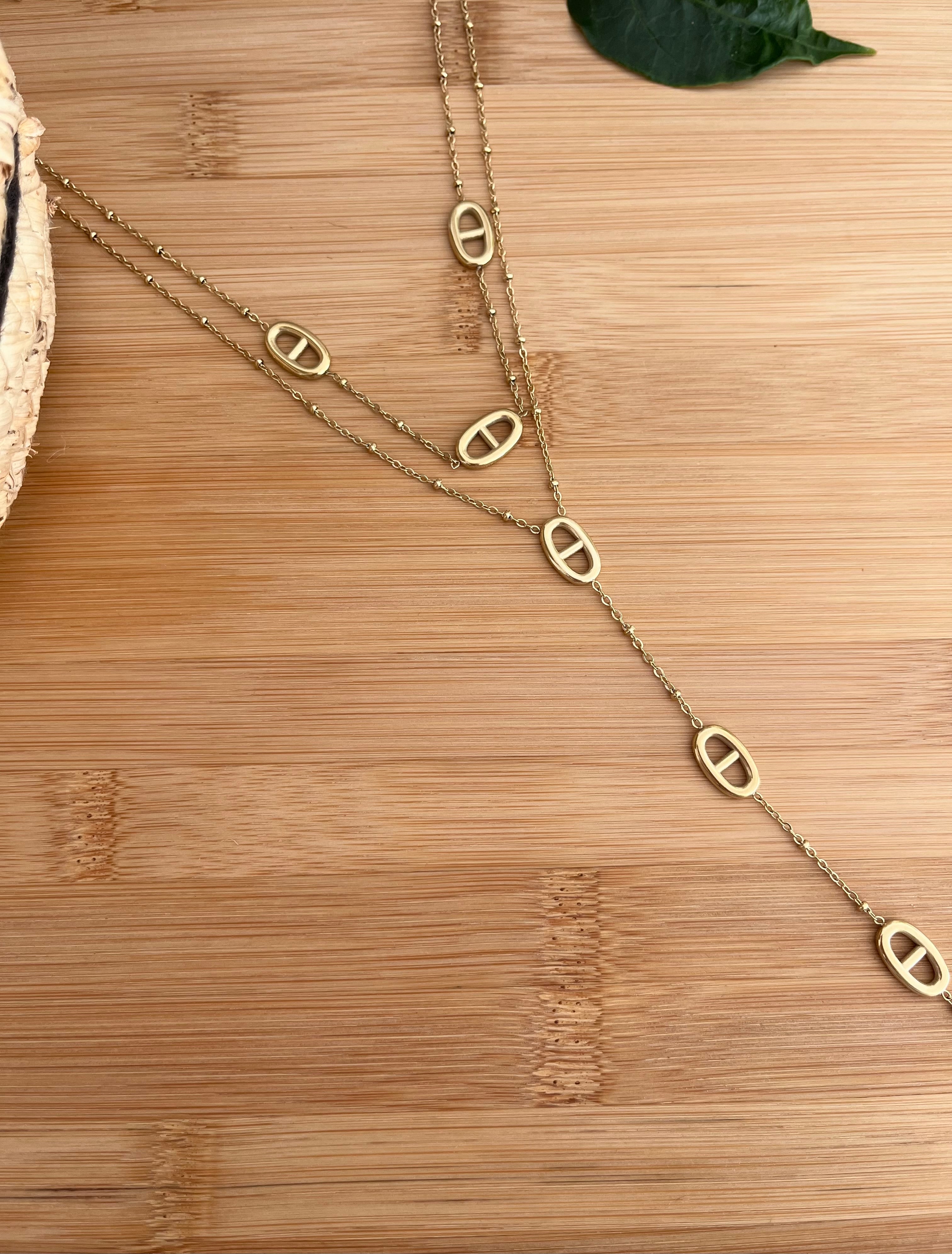 Collier double doré SANDY