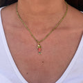 Collier empierré poisson VERT