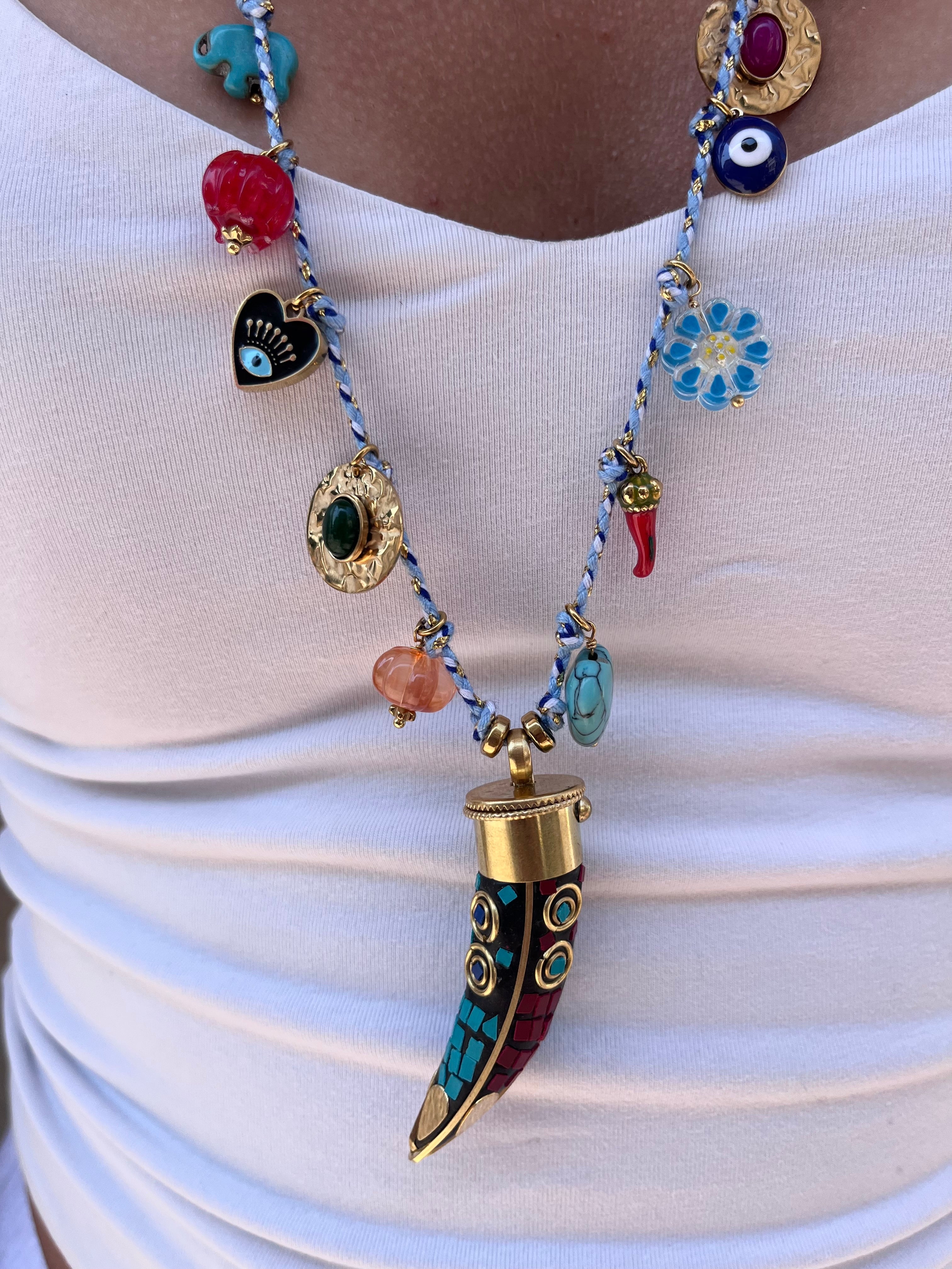 Collier sautoir pampilles TAORMINE