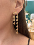 Boucles d'oreilles pendantes dorées GISELLE